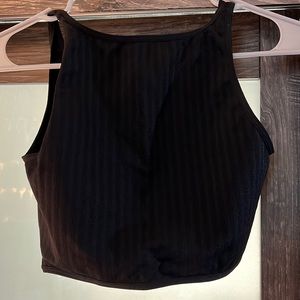 Reversible Cropped Black Tank - Medium - Excellent Condition.